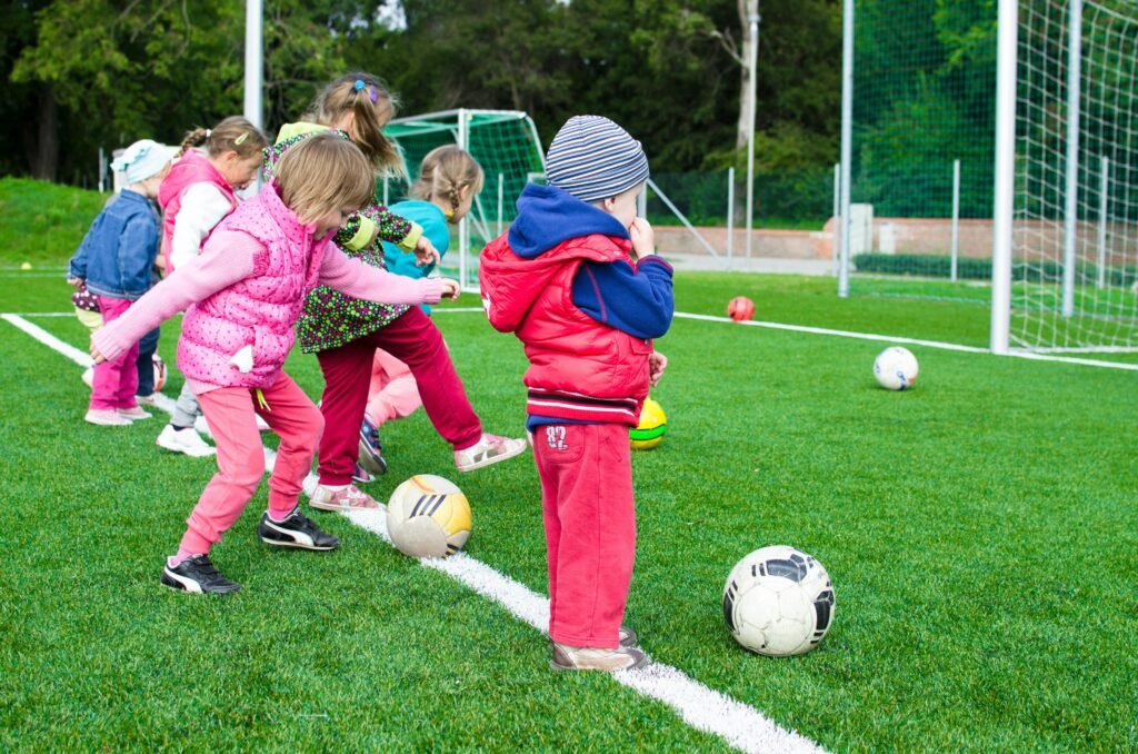 Kids playing outside
